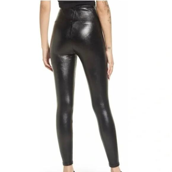 BP Faux Leather High Rise Skinny Leggings Pants Size Small in Black NWT - Picture 3 of 6